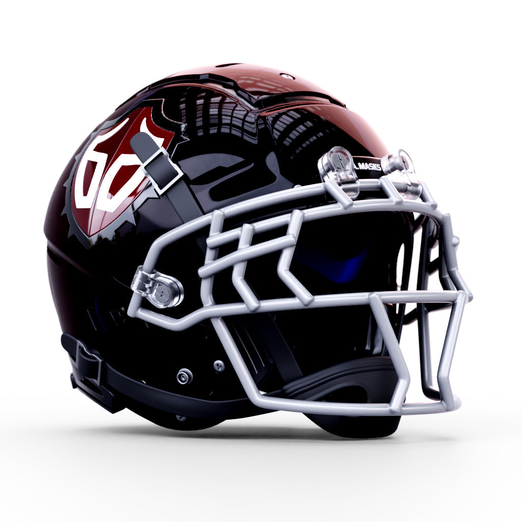 f7 helmet facemask EGOP II-NB-VC Brow styles add an extra layer of energy disbursement on the front zone of the helmet Big Grill Challenges